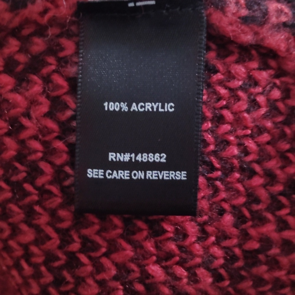 Torrid Duster Open Front Black And Red Plaid Sweater Cabincore  Size 2 - Picture 5 of 5